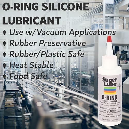 Miniatura 2 de Super Lube Lubricante de silicona con junta tórica – Grasa de silicona impermeable y sello de goma – Lubricante estable al calor y protección contra