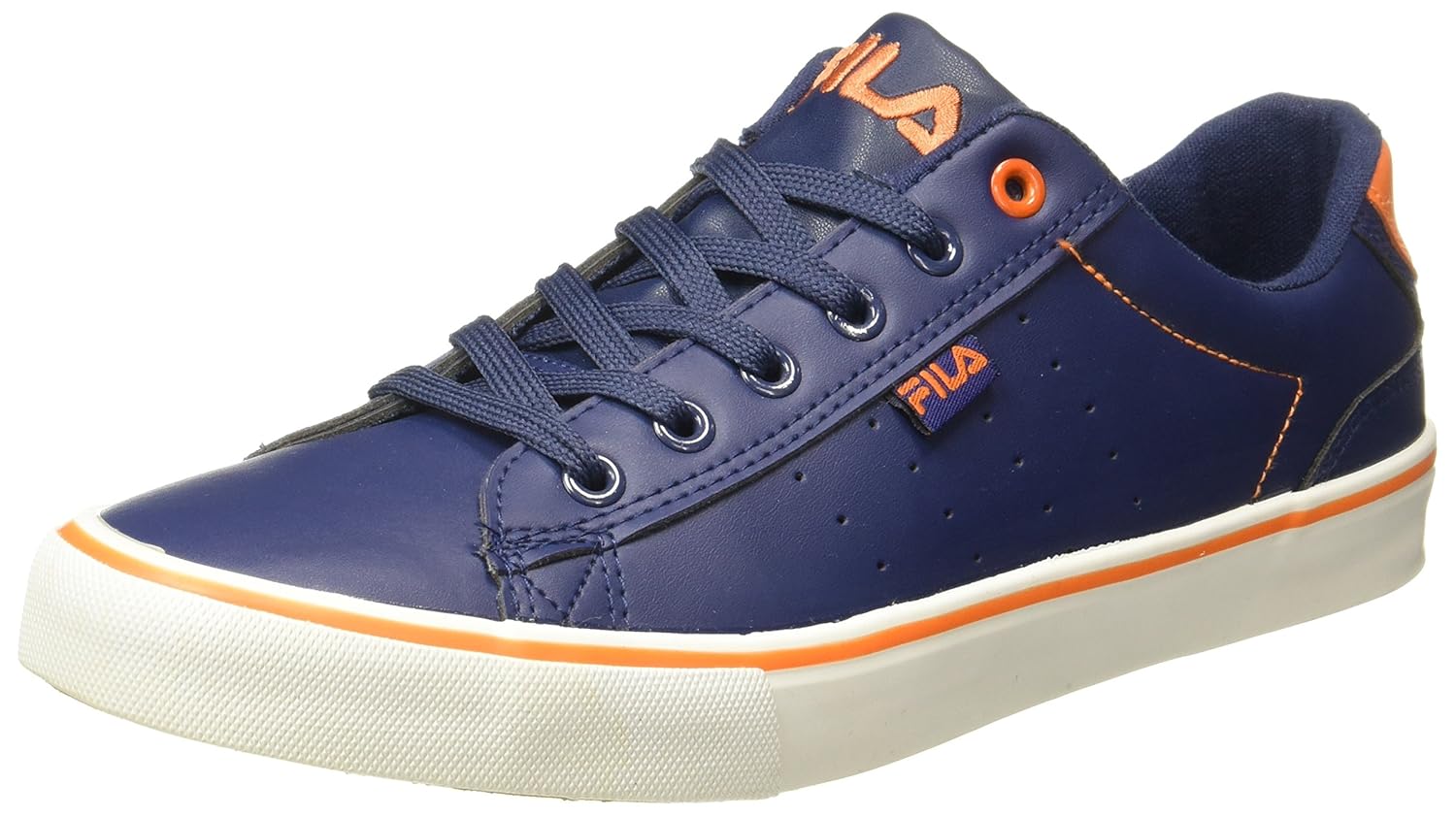 Buy Fila Men's Apio Navy/Orange Sneakers - 9 UK/India (43 EU) (11005201) at  Amazon.in