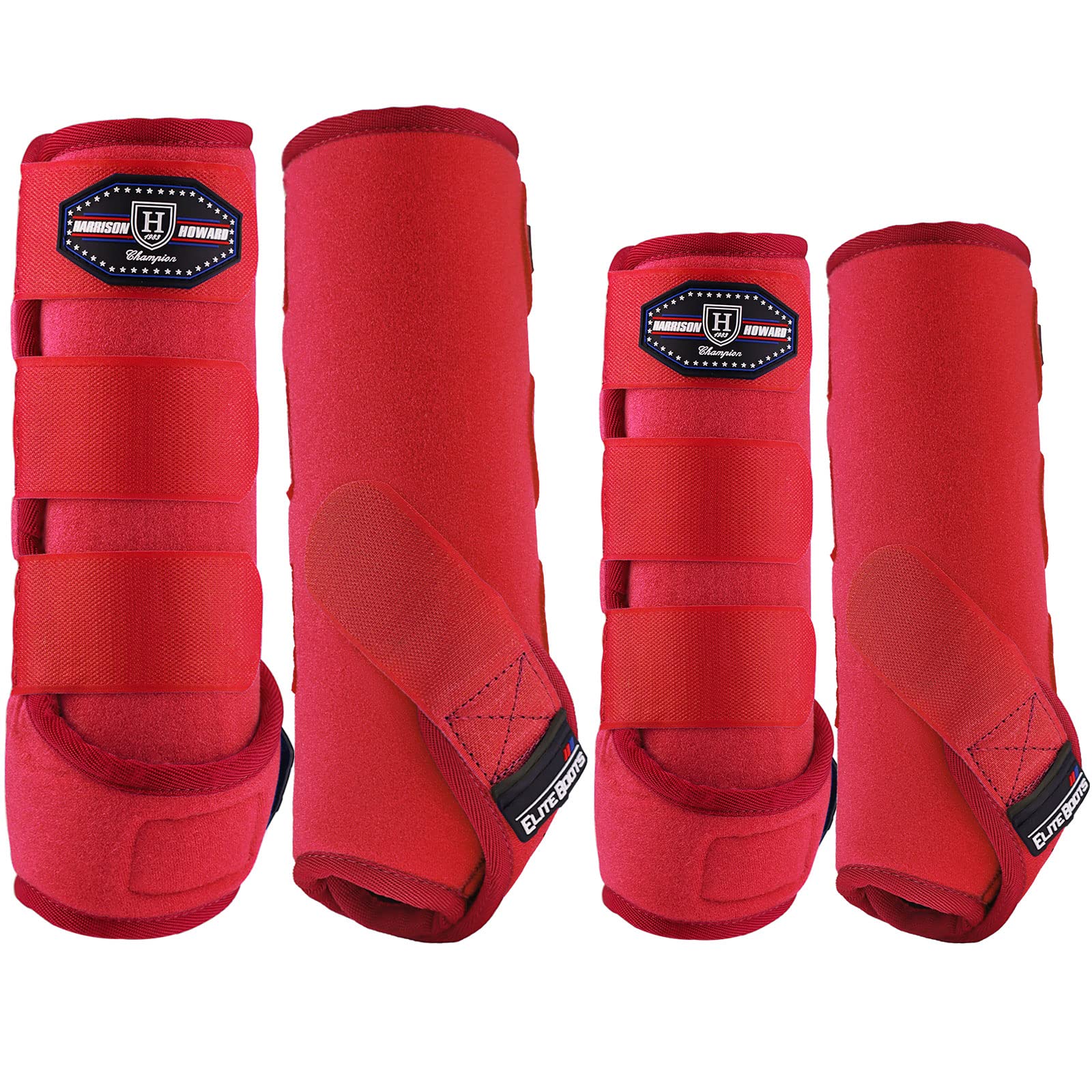 Harrison HowardHarrison Howard Horse Sport Medicine Front Shock-Absorbing Boots All-Round Lower Limb Protection & Support Sport Boots Athletic Boots Perfect for Endurance Training and Performance