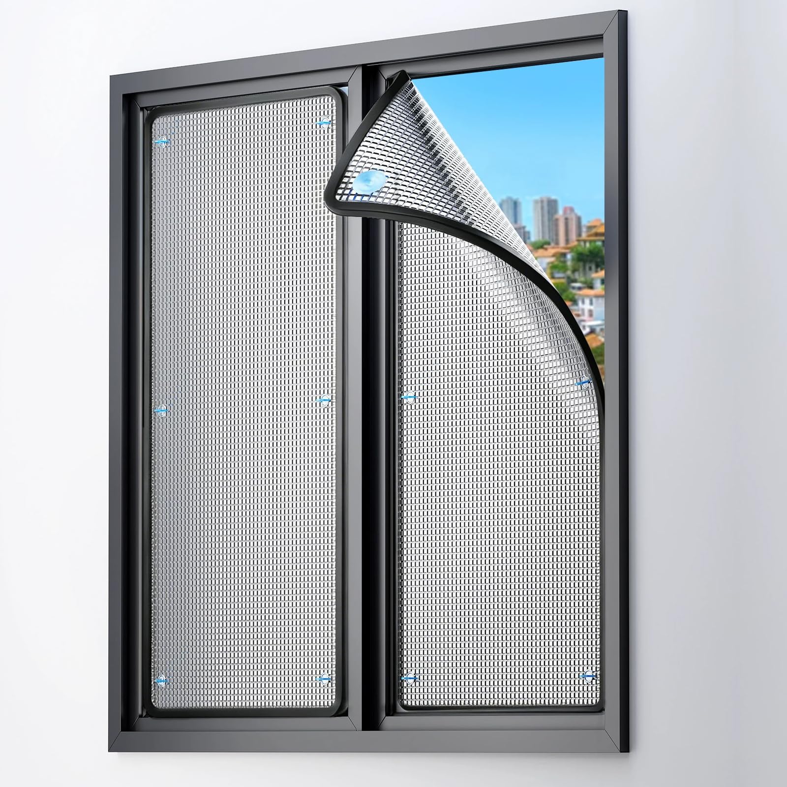 Privacy Window Film Sun Blocking Anti Uv Window Tint for Smooth Glass (80x180cm)