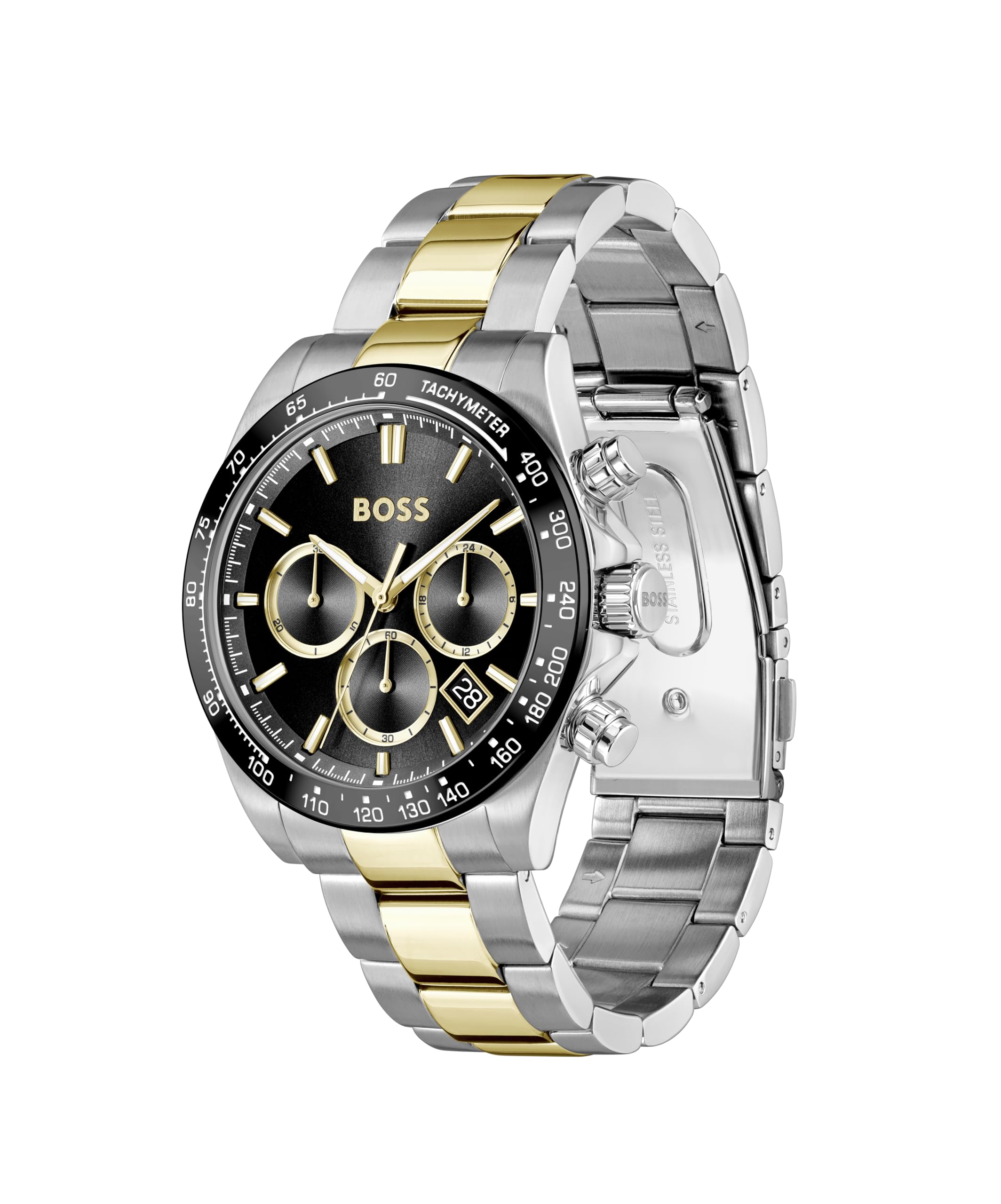 BOSS Quarz-Chronograph für Herren Hero 2.0 Collection mit Edelstahlarmband