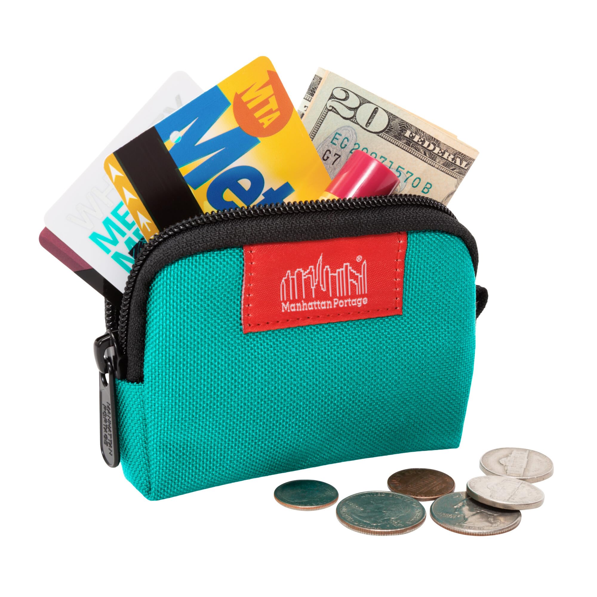 Manhattan Portage Coin Purse With Zipper Closure Pouch Manhattan Portage Coin Purse With Zipper Closure Pouch