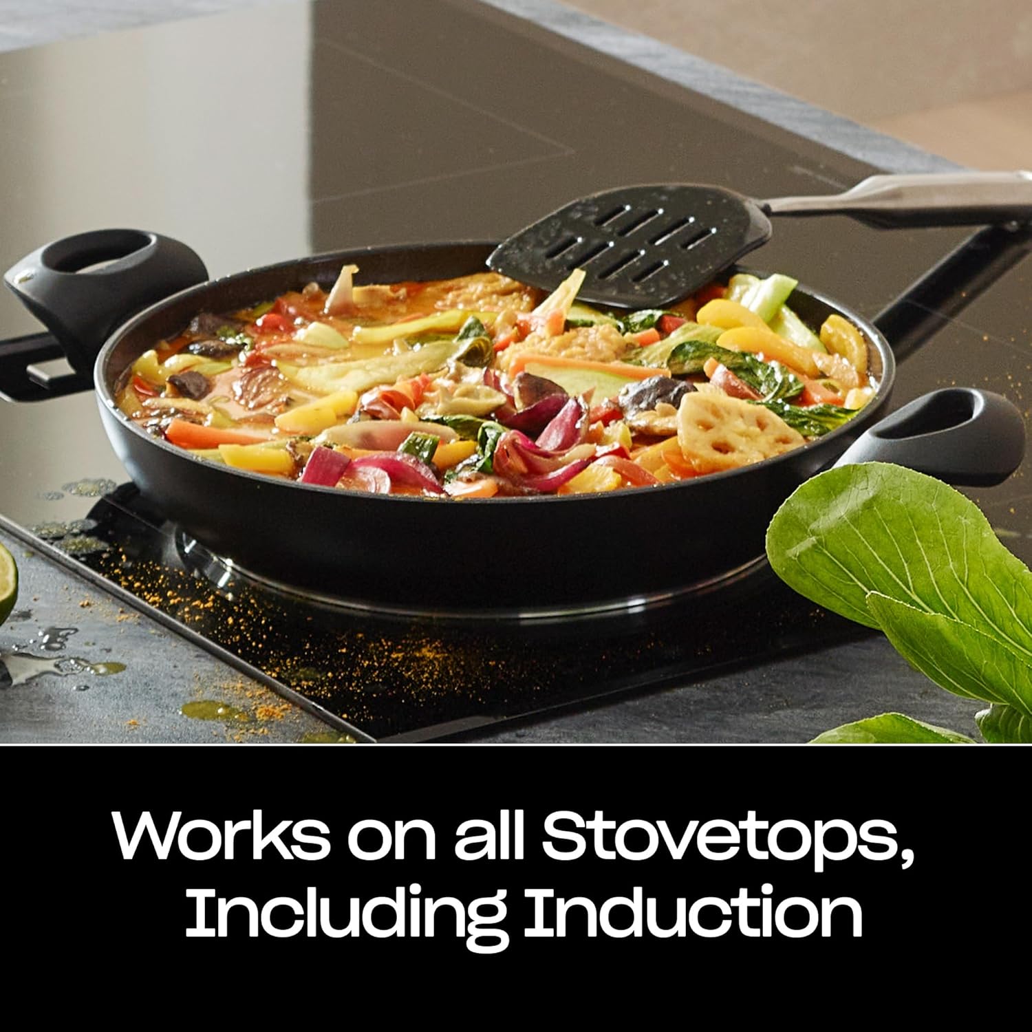 Fissler Essential Serving Pan 11 Inch, Orbit Black, Made in Germany, Induction Compatible, Made Without PFAS