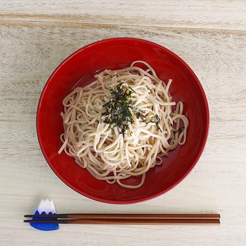 Miniatura 5 de Plato japonés multiusos poco profundo para sushi Chirasi, fideos blancos finos, ensaladas, aperitivos y confitería japonesa. 7.75 in. 27.7 fl oz.