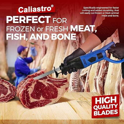 Miniatura 3 de Hojas de sierra de corte de hueso de carne congelada de acero inoxidable de 12 pulgadas para sierras recíprocas y Sawzall, paquete de 5 Caliastro