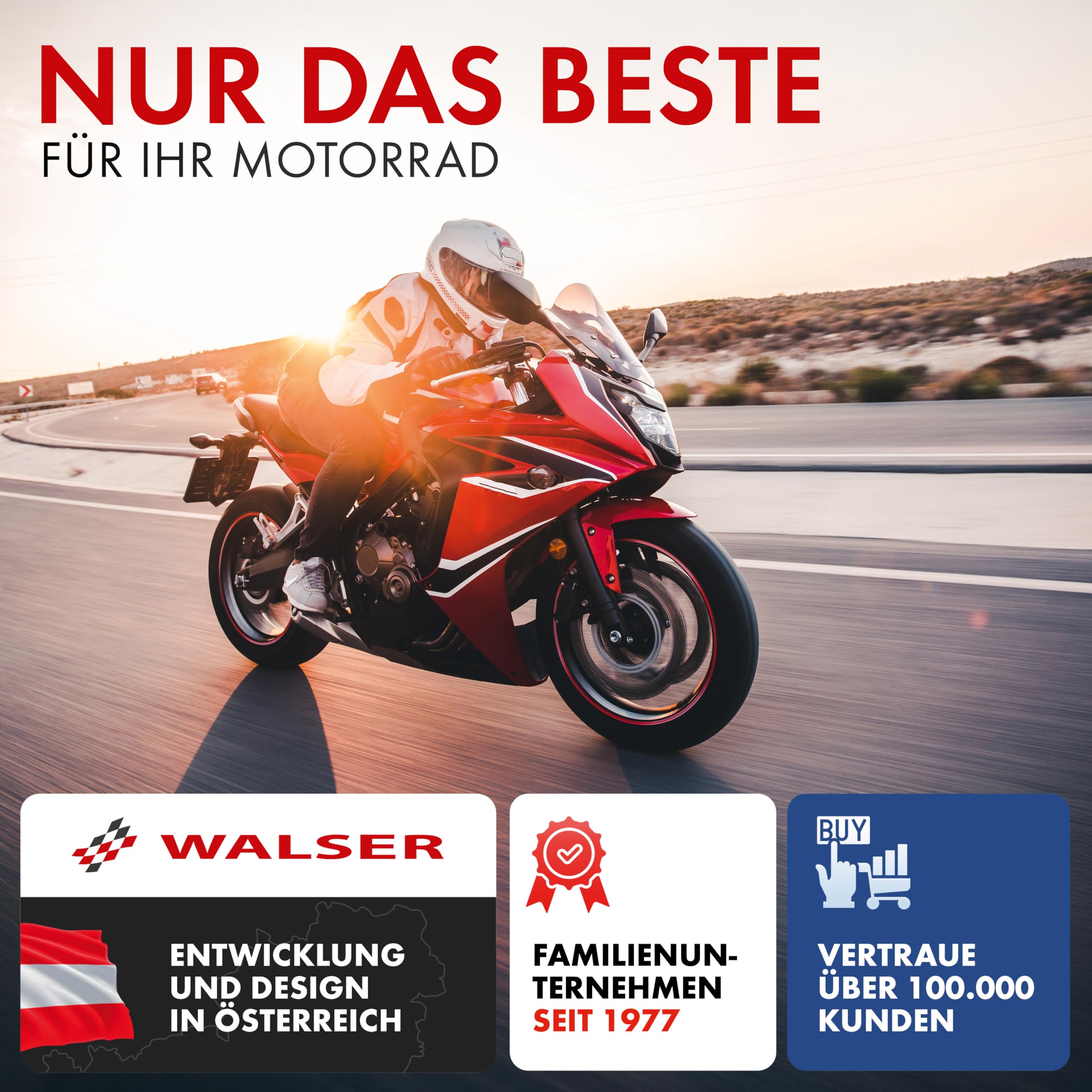 WALSER Premium Motorrad Abdeckplane S, Auszeichnung Sehr Gut* Abdeckplane wasserdicht, Vespa Abdeckplane aus PVC, Outdoor Motorrad Plane, Zubehör, schwarz 185x90x110 cm