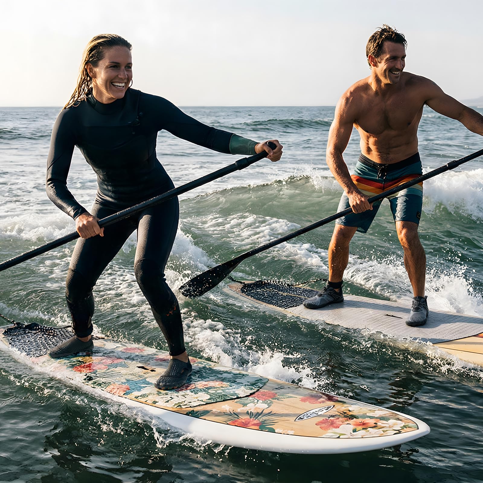 L-RUN Zapatos acuáticos descalzos para mujer y hombre, calcetines acuáticos, para senderismo, deportes acuáticos, para natación, playa, piscina, arena, buceo, caminata