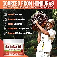 Vista 7 de Aceite de Batana de Honduras Mascarilla para el crecimiento del cabello y tratamiento del cuero cabelludo, repara el cabello y la piel, reduce