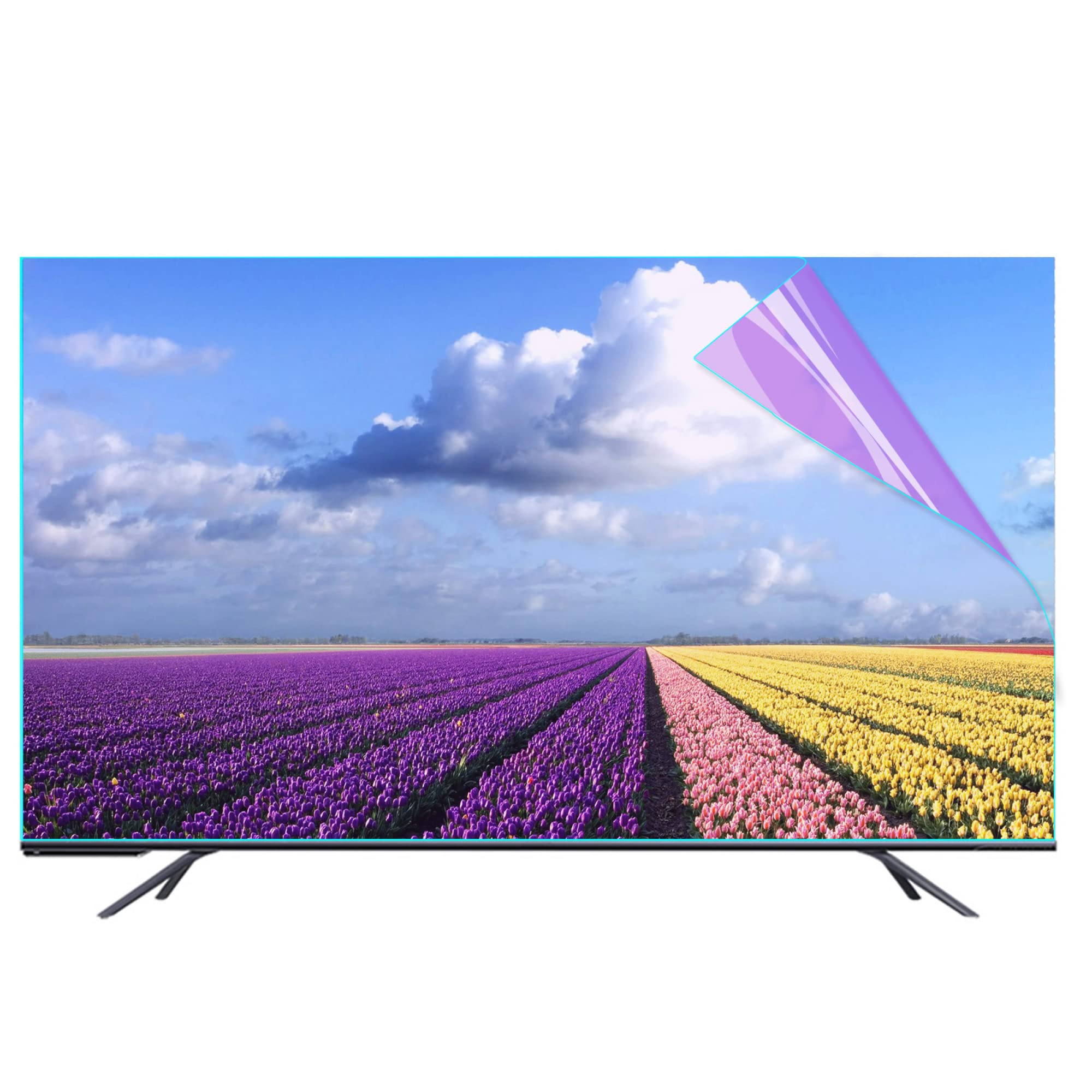 Película de televisión contra la luz azul para 32-43 pulgadas, Filtro protector de pantalla antideslumbrante Película mate anti-UV para televisores LCD, LED, 4K OLED y QLED HD / 32in 698x392mm