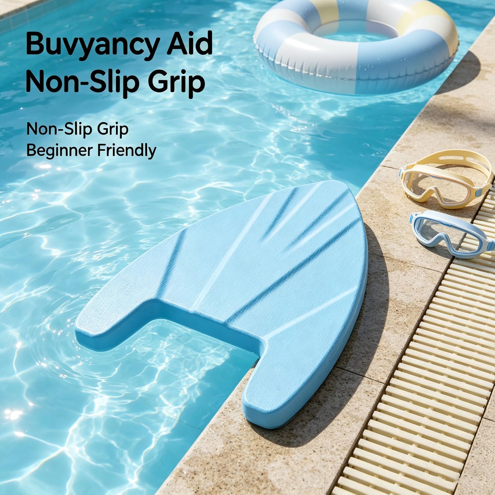 2 PCS Tavola da nuoto unisex Kickboard per Allenamento in Acqua | Tavola Galleggiante Leggera in schiuma EVA Un Aiuto Per Il Nuoto con Manico per esercizi di nuoto e allenamento
