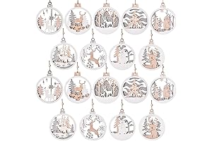 IDATOO Rustic Christmas Tree Decorations