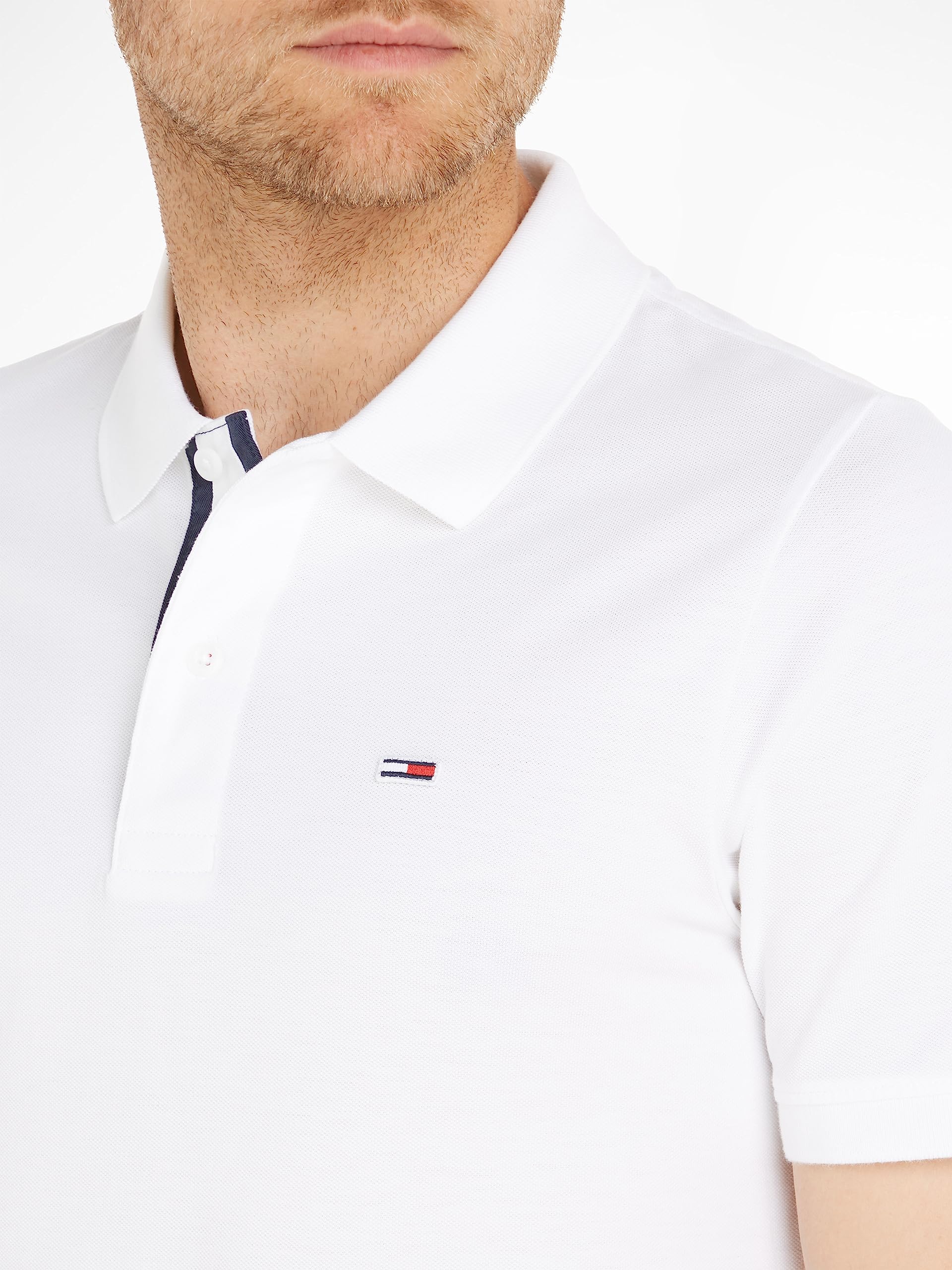 Tommy Jeans Herren Poloshirt Kurzarm Slim Fit