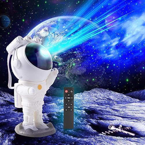 Miniatura 1 de Luz nocturna de astronauta Space Warrior, proyector de astronauta galaxia, estrella, luz nocturna estrellada, proyector espacial, proyector de luz