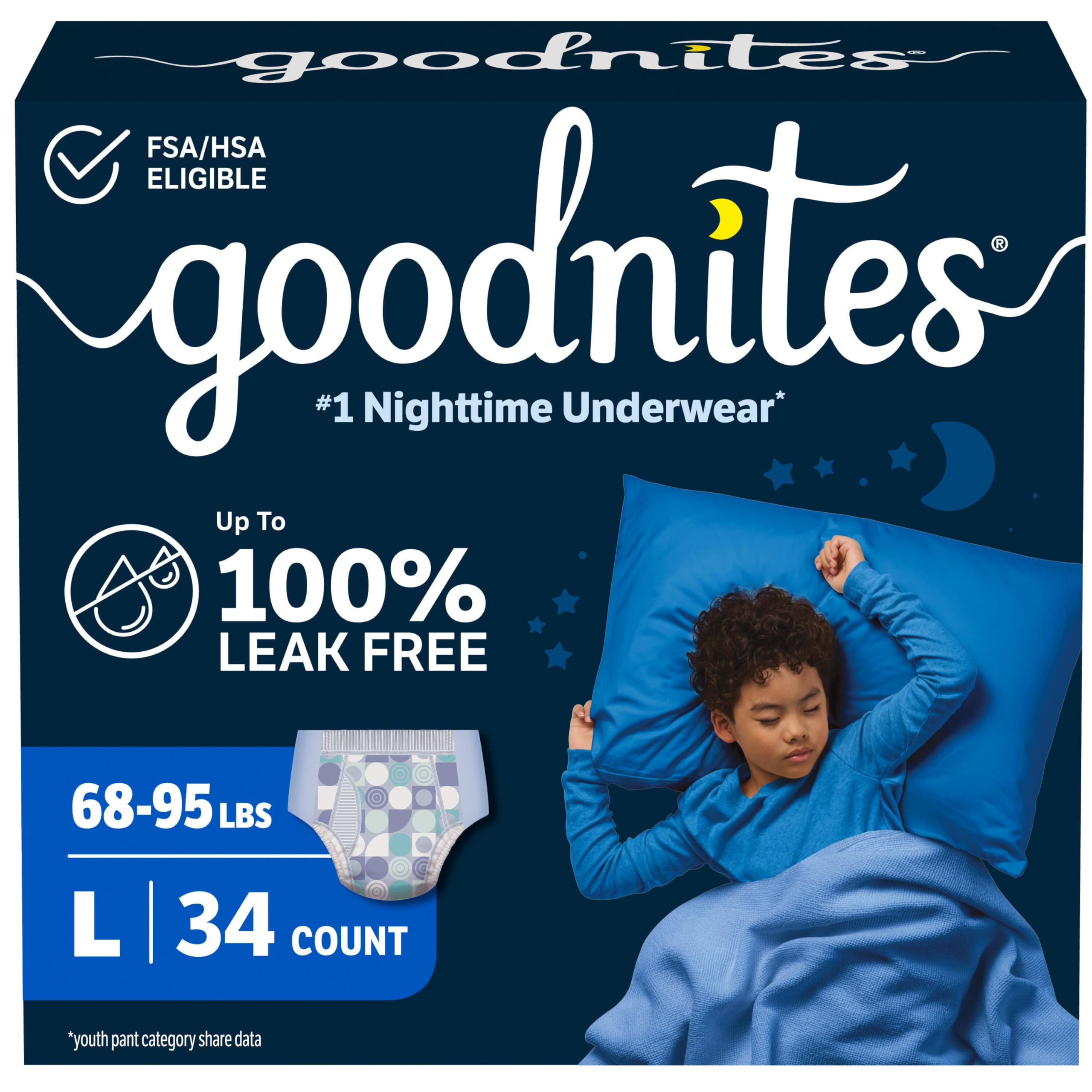 Goodnites Boys Nighttime Bedwetting Underwear