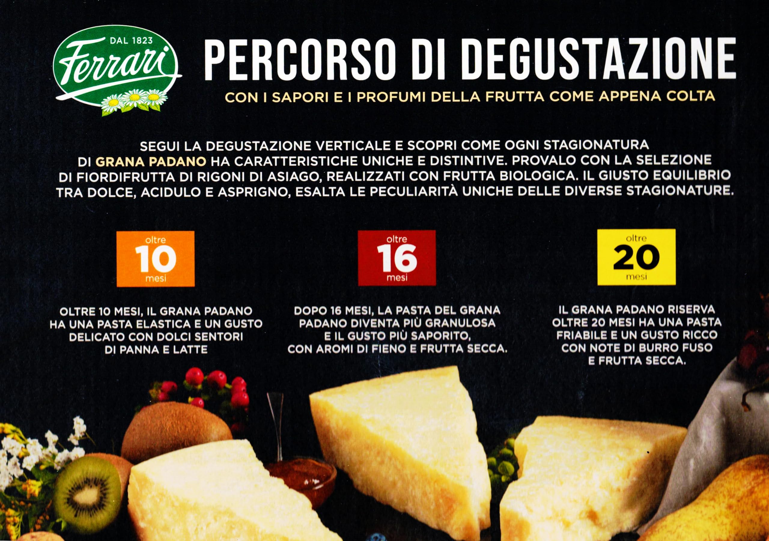 Percorsi di Degustazione Verticale Confezione Regalo con Grana Padano (oltre 10 mesi, oltre 16 mesi, riserva oltre 20 mesi) e Confetture alla Ciliegia e Mirtilli Neri con Portachiavi CAIYA®
