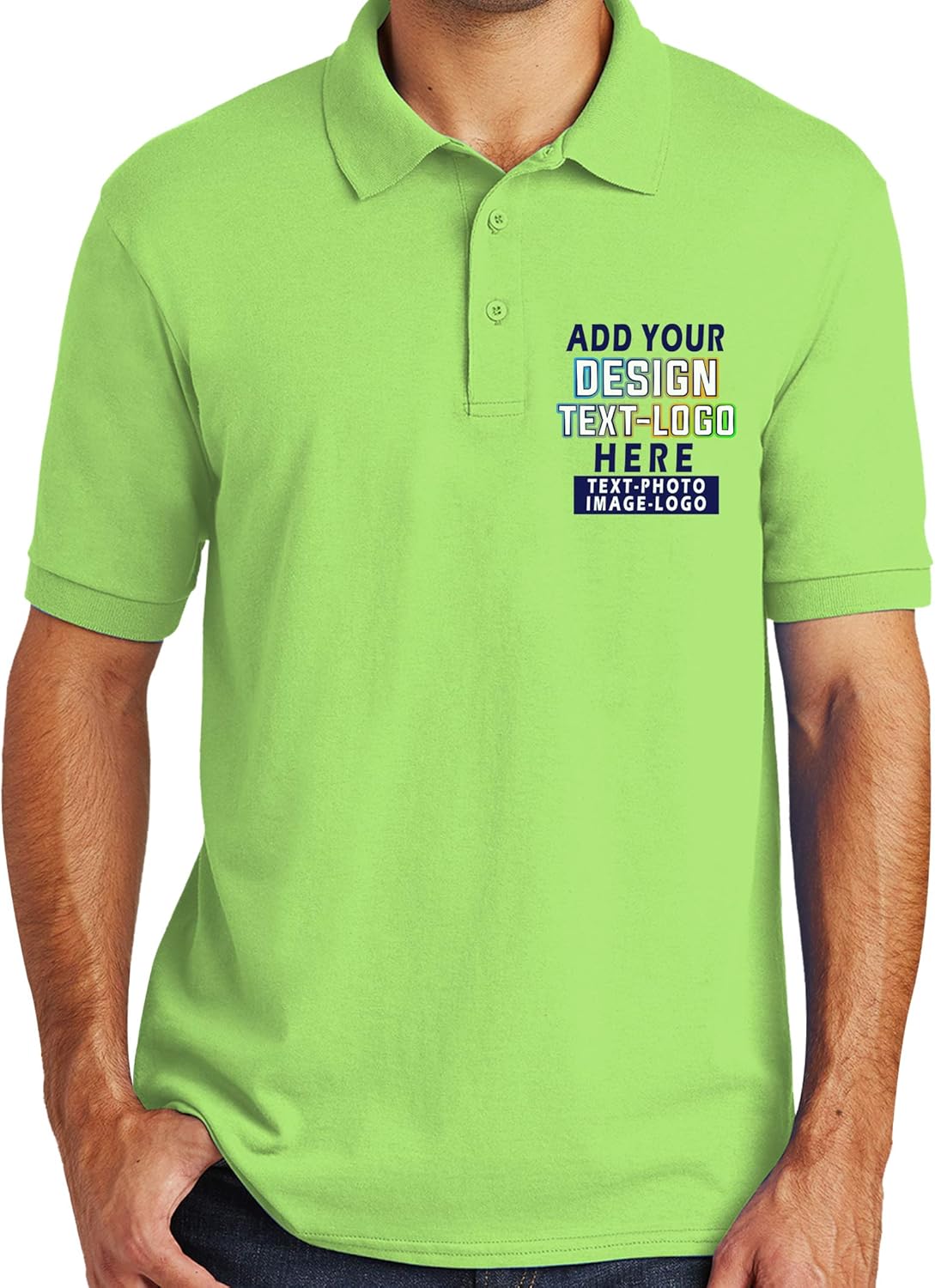 Logo Photo for Men Personalized Polo