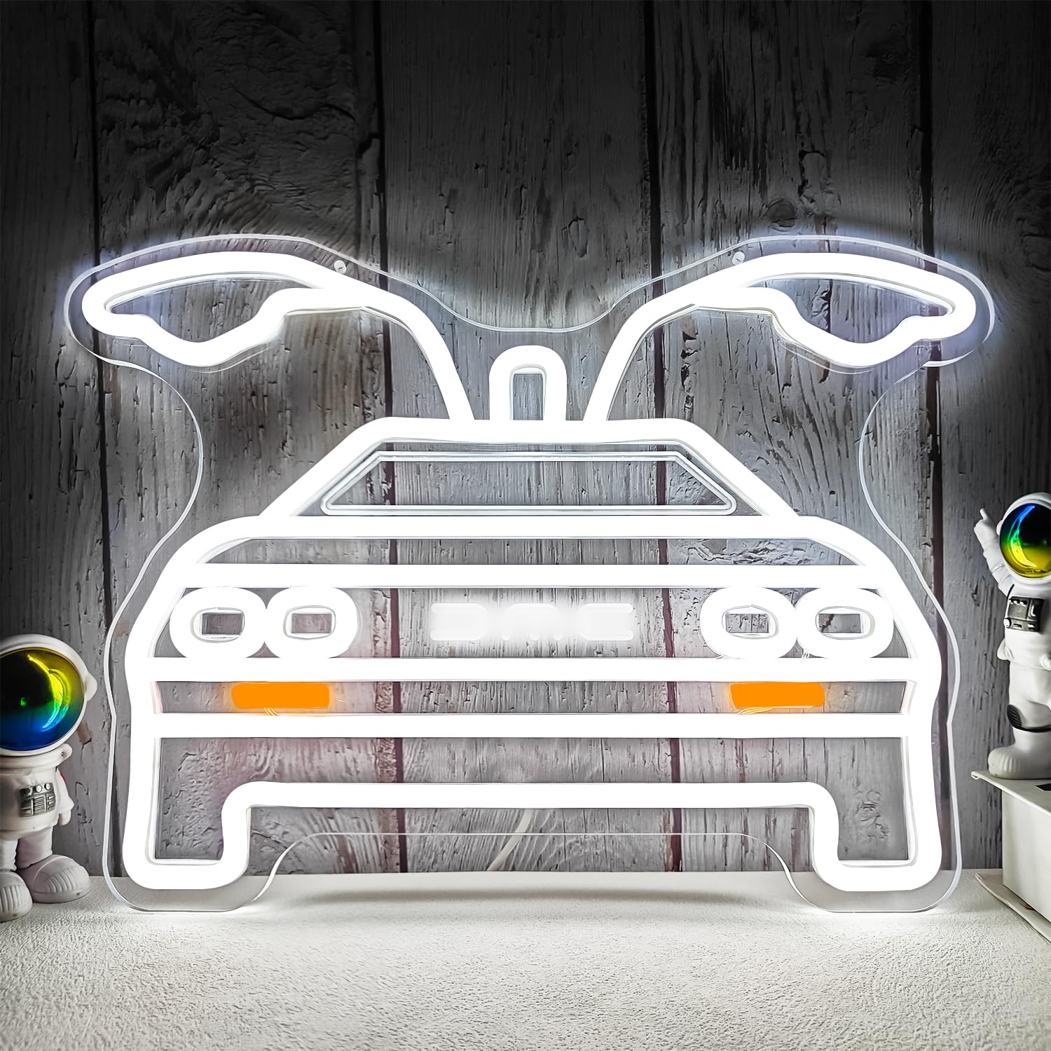 Panneau néon « Back to Future » pour décoration murale de voiture, panneau LED à intensité variable pour chambre à coucher, bar, bureau, cadeau pour fans de cinéma