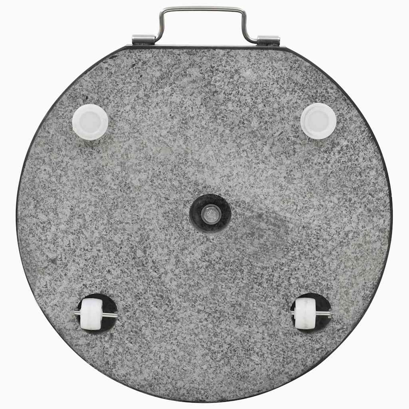 Pied de parasol en granit - 28,5 kg - Noir - Pour mât de 38/48 mm