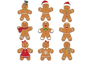 45 PCS Christmas Paper Cut Outs: Festive Enhancements for the Season