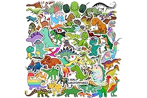 100PCS Cute Dinosaur Waterproof Cartoon Stickers Set for Kids