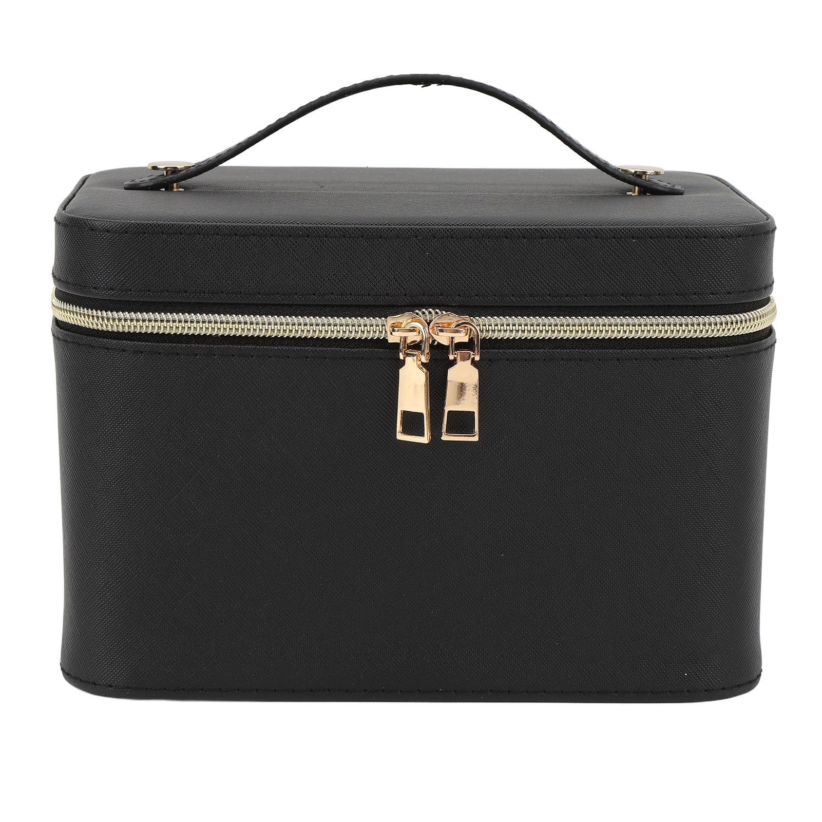 Zerodis Borsa per Cosmetici con Specchio LED Custodia per Trucco in PU con
