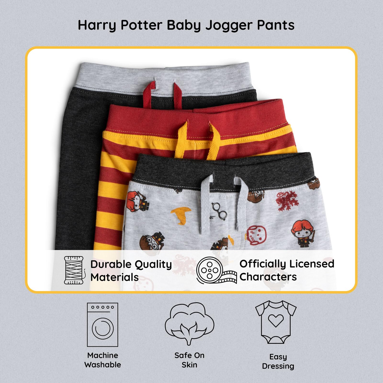 Harry Potter 3er-Pack Jogginghosen für Neugeborene bis Neugeborene