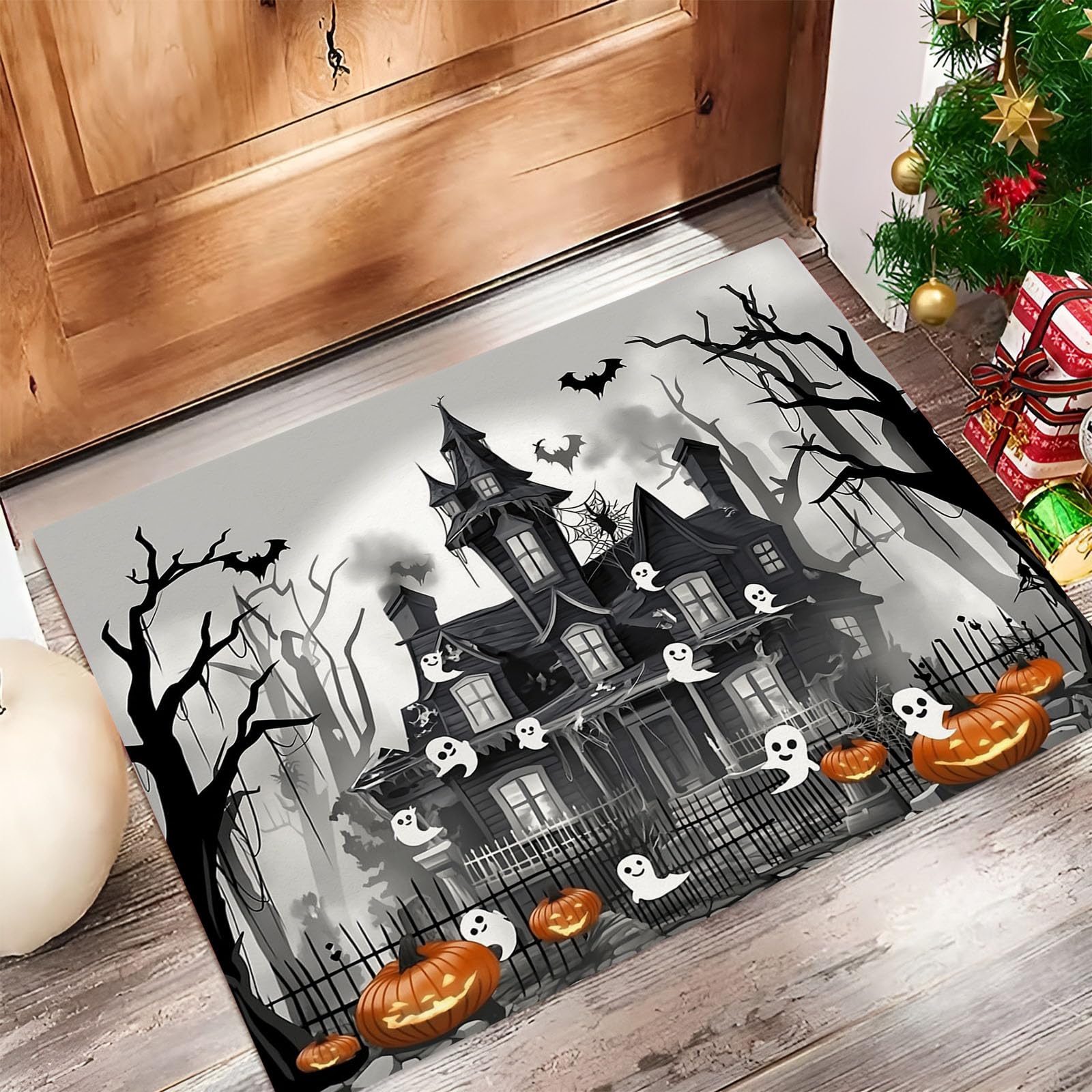 Alfombra interior de bienvenida antideslizante de 50x80cm lavable para una cocina o entrada limpia