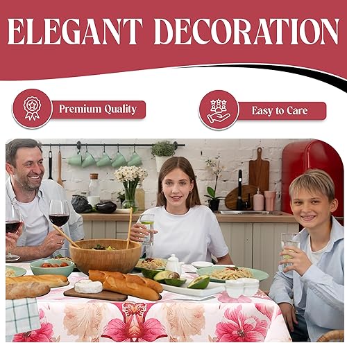 Miniatura 3 de Majestic Giftware Manteles de poliéster para mesas rectangulares  (6090) - TC1500 - Mantel decorativo lavable para el hogar, cocina y comedor