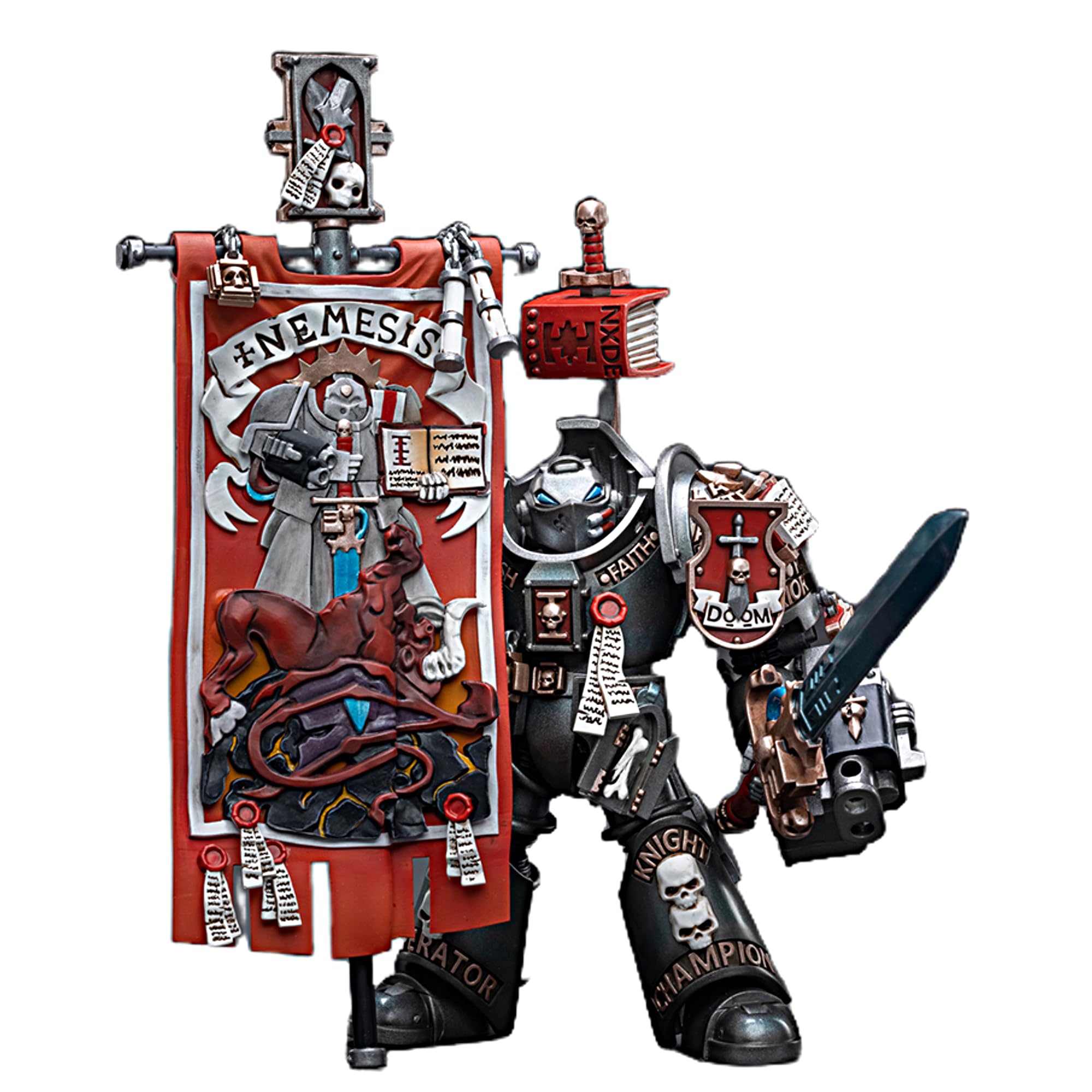 JOYTOY Warhammer 40K 1/18 Action Figures Grey Knights Terminator Retius Akantar Collectible Model โ image 1
