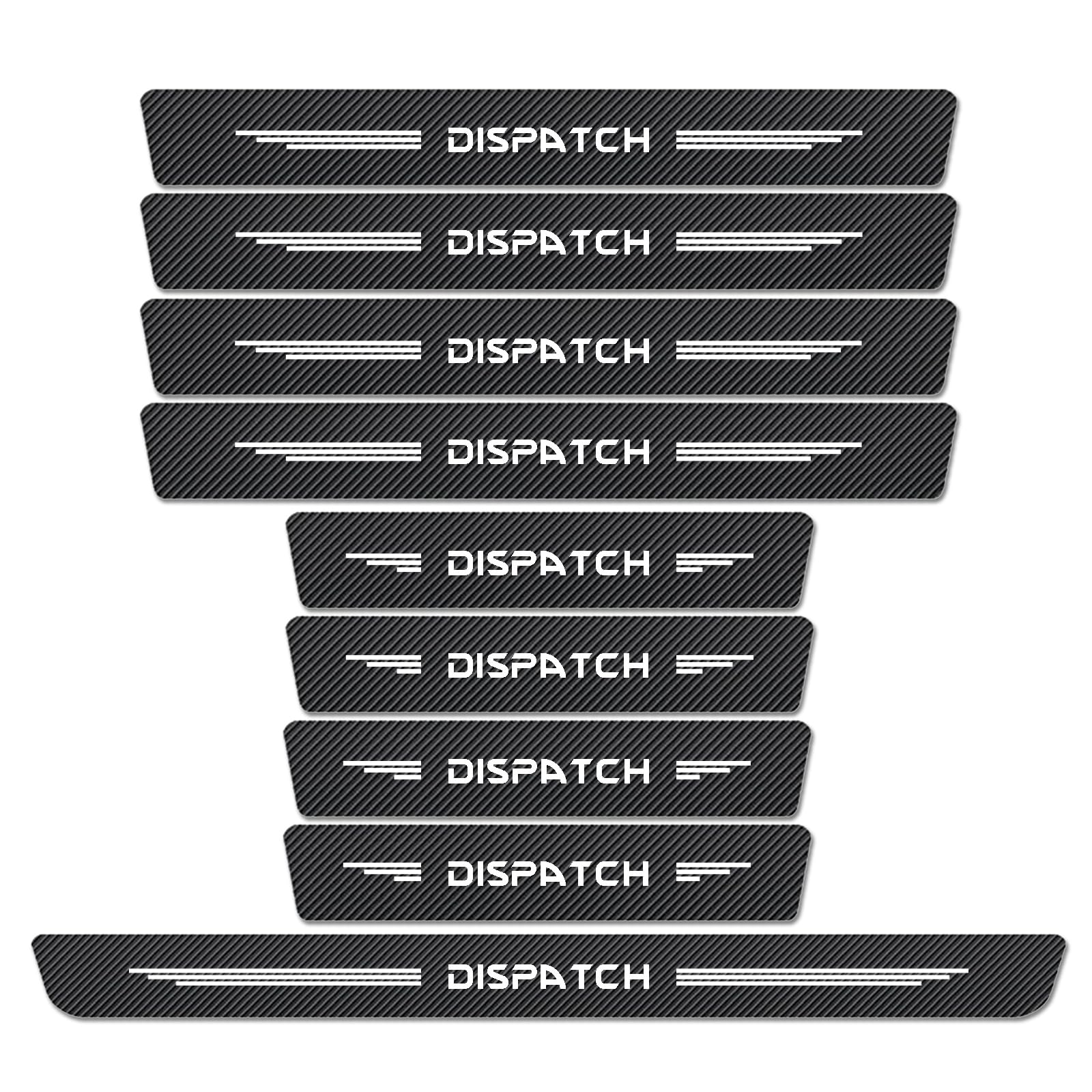 WXH97F 9PCS Car Door Sill Protector for Citroen Dispatch