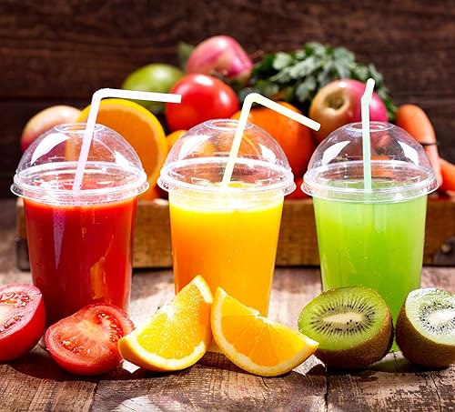 Miniatura 8 de ALINK Paquete de 500 pajitas flexibles para beber, pajitas flexibles desechables de plástico, 7.75 x 0.23 pulgadas, color blanco