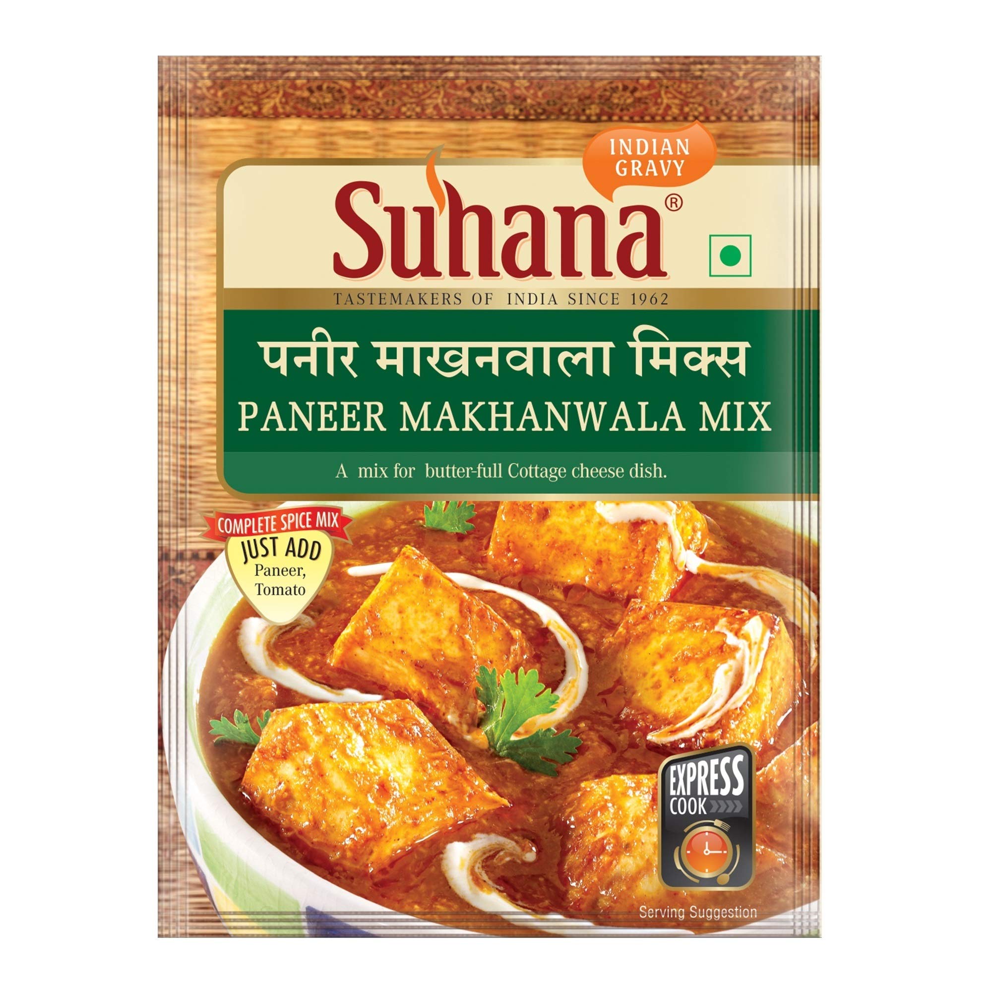 See full amazon price history chart for Suhana Paneer Makhanwala 50g Pouch | Spice Mix | Easy to Cook | Pack of 4 Suhana Paneer Makhanwala 50g Pouch | Spice Mix | Easy to Cook | Pack of 4 (B082KWKRG6) Amazon Price History, Amazon Price Tracker