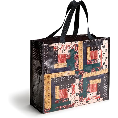 Vera Bradley Square Market Tote, Paisley Key Patchwork