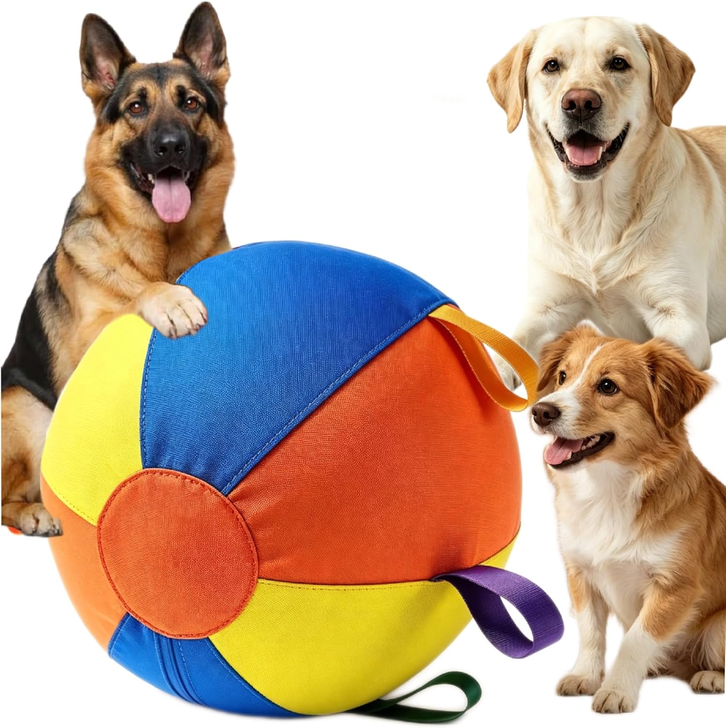Herding Ball for Dogs, Calming Jumbo Ball, Mellow Dog Jumbo Ball, Jolly Ball Dogs & Horses - 10/18/22 inch Durable Tear-Resistant Inflatable Pet Toy (18 inch)