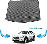 Vista 2 de Alfombrilla de maletero de carga personalizada para Mazda CX-3 2015-2023 - Bandeja de forro de maletero fácil de limpiar (gris)