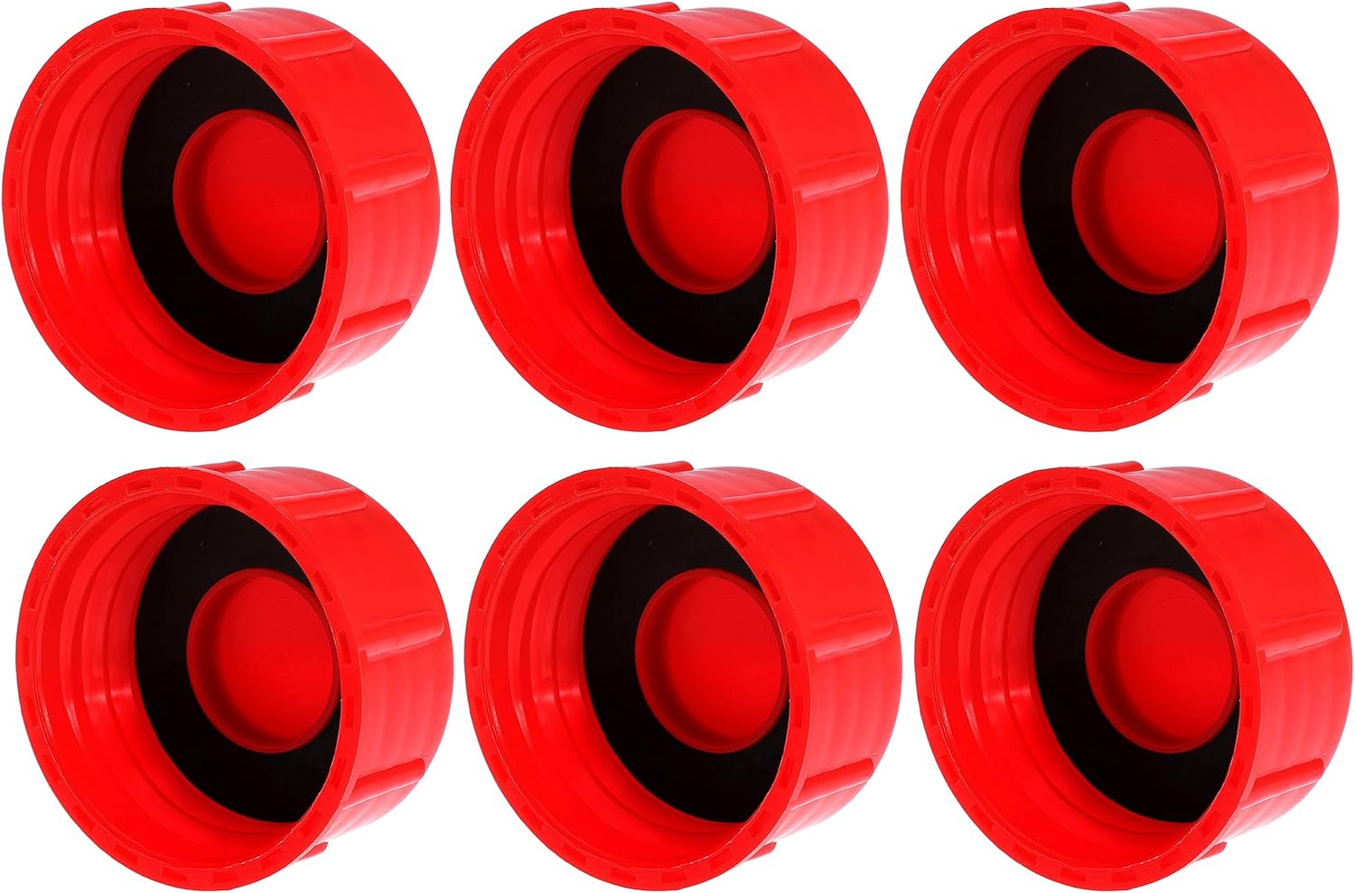 Gas Can Cap Replacement Red Coarse Thread Cap Solid
