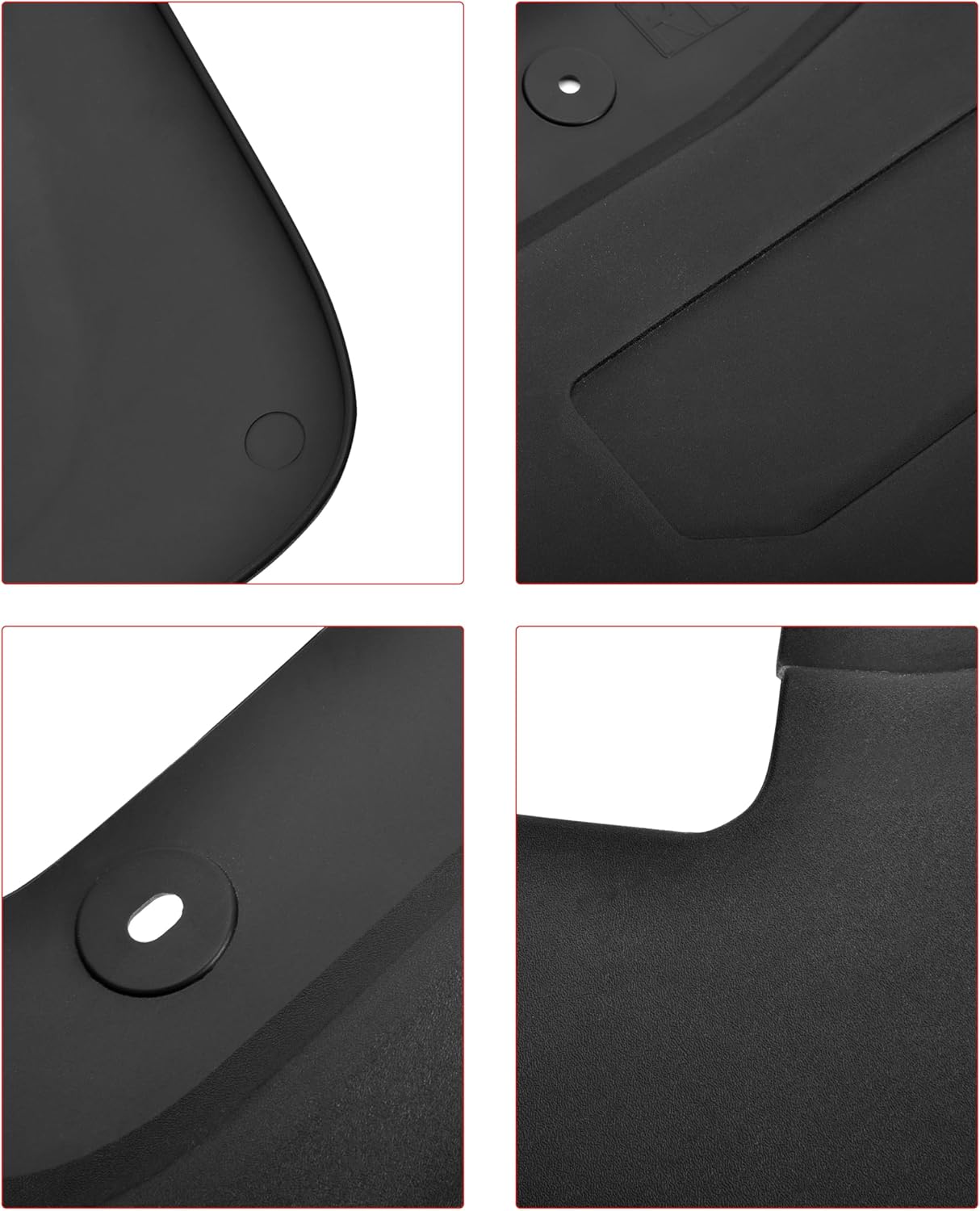 KEWISAUTO Mud Flaps Splash Guards for 2024 2025 Ford Ranger, Front & Rear Mud Guards Fender Flares for Ford Ranger XL/XLT/Lariat 2024 2025 Exterior Accessories (Not for Raptor)