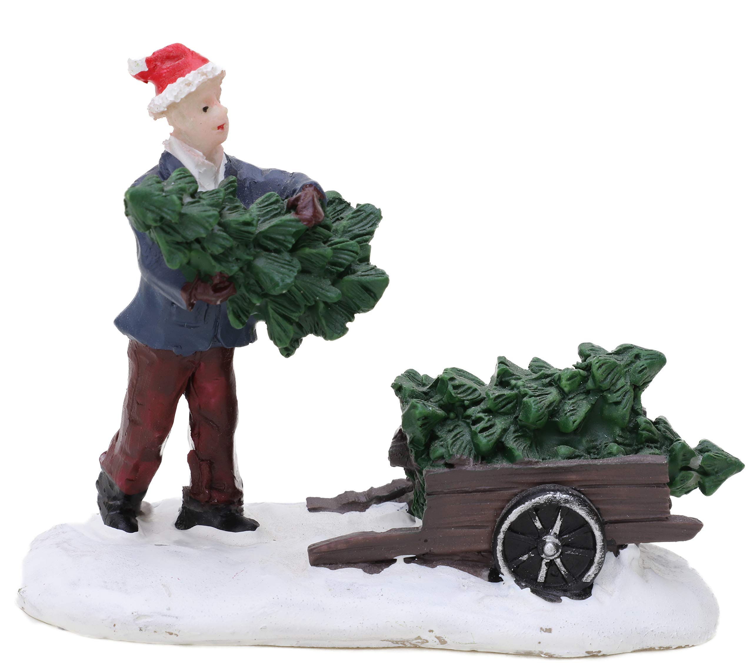 Toyland Tree Worker Toyland® Mini Resin Christmas Collectible Ornament - Village Scene Accessories - Xmas Figures ( 3.5 X 2.5 Inch)..