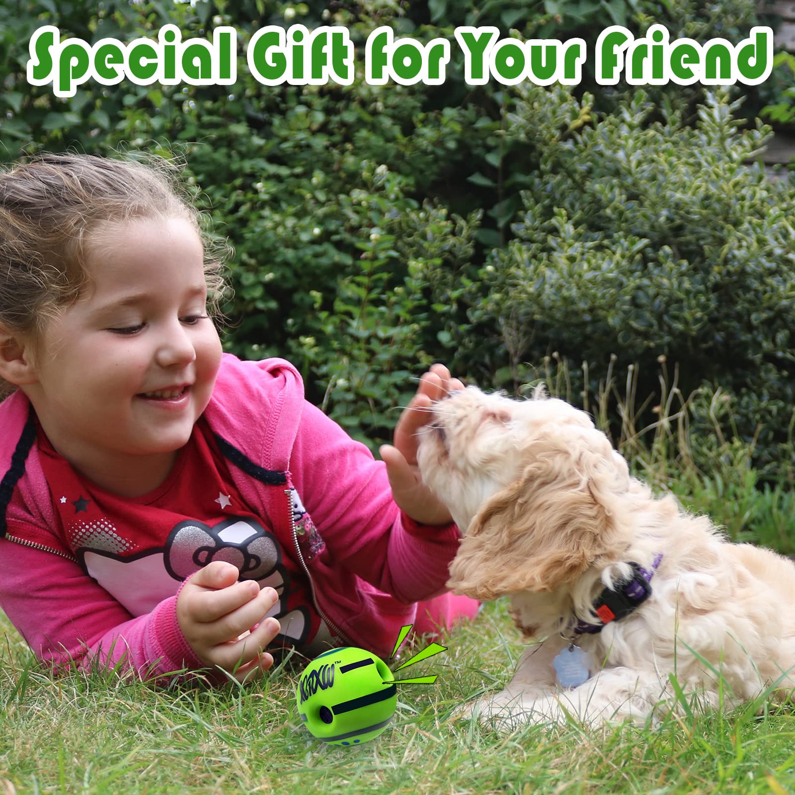 XXRXW Giggle Dog Toy Ball, Interactive Squeaky Pet Supplies Toys, Funny Giggle  Sound Attract Dog Attention (2 Pieces) : Amazon.sg: Pet Supplies