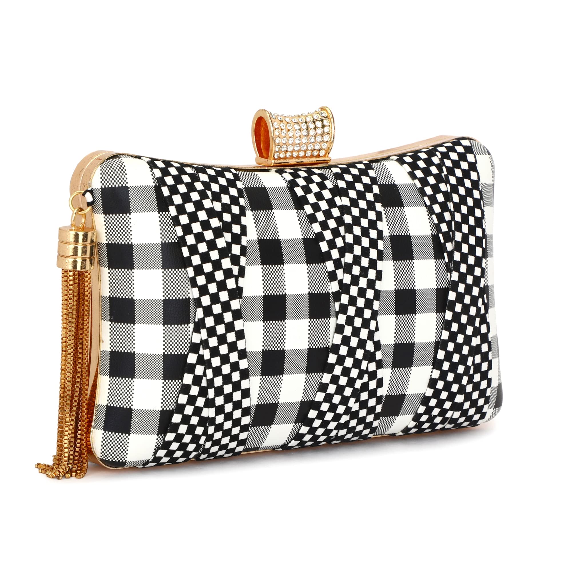 toobacraft TOOBA Handicraft Women’s Clutch Purse | Stylish Elegant Handbag with Crystal Clasp | Wedding, Cocktail, Party & Bridal Gift Bag for Women & Girls-picture-30