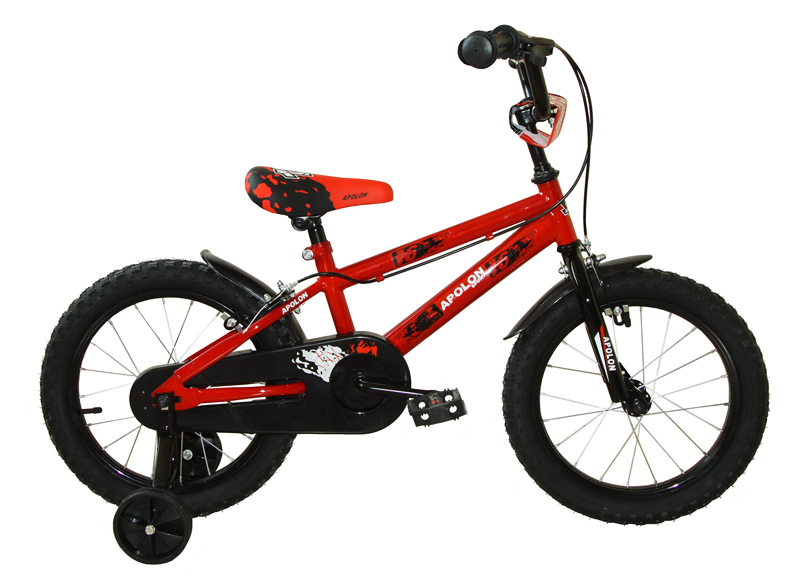 Ümit Bicicleta 16" APOLON, Juventud Unisex, Rojo, Mediano