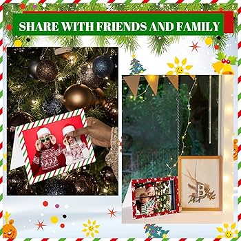Amazon.com : 120 Set Christmas Photo Frame Greeting Cards