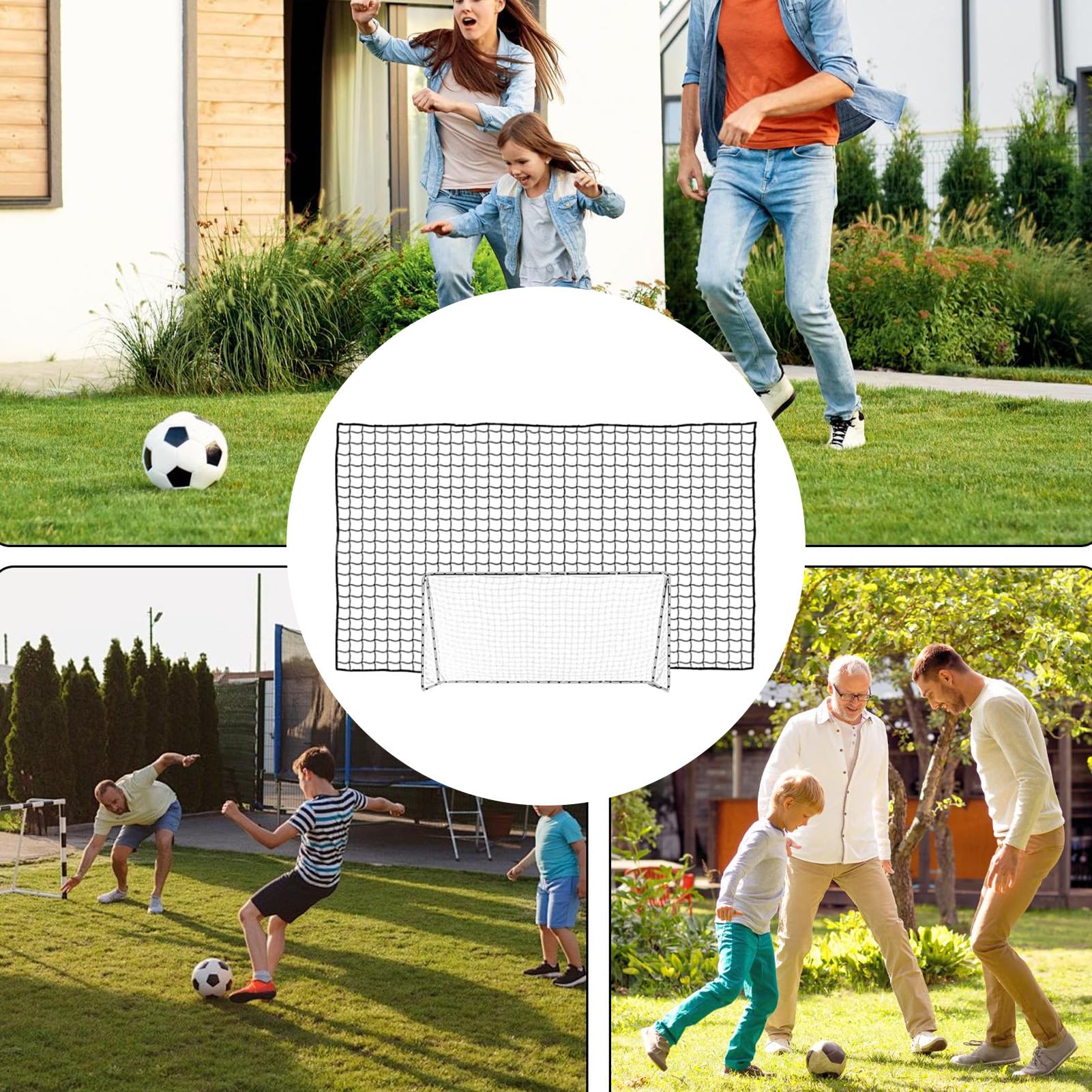 Basketball-Rücklaufnetz – Rückprall-Barriernetz, Multi-Sport-Netz | tragbares Sportgerät, robuster Rücklaufsperre für Tennis, Fußball, Volleyball, Baseball-Training, Court-Training
