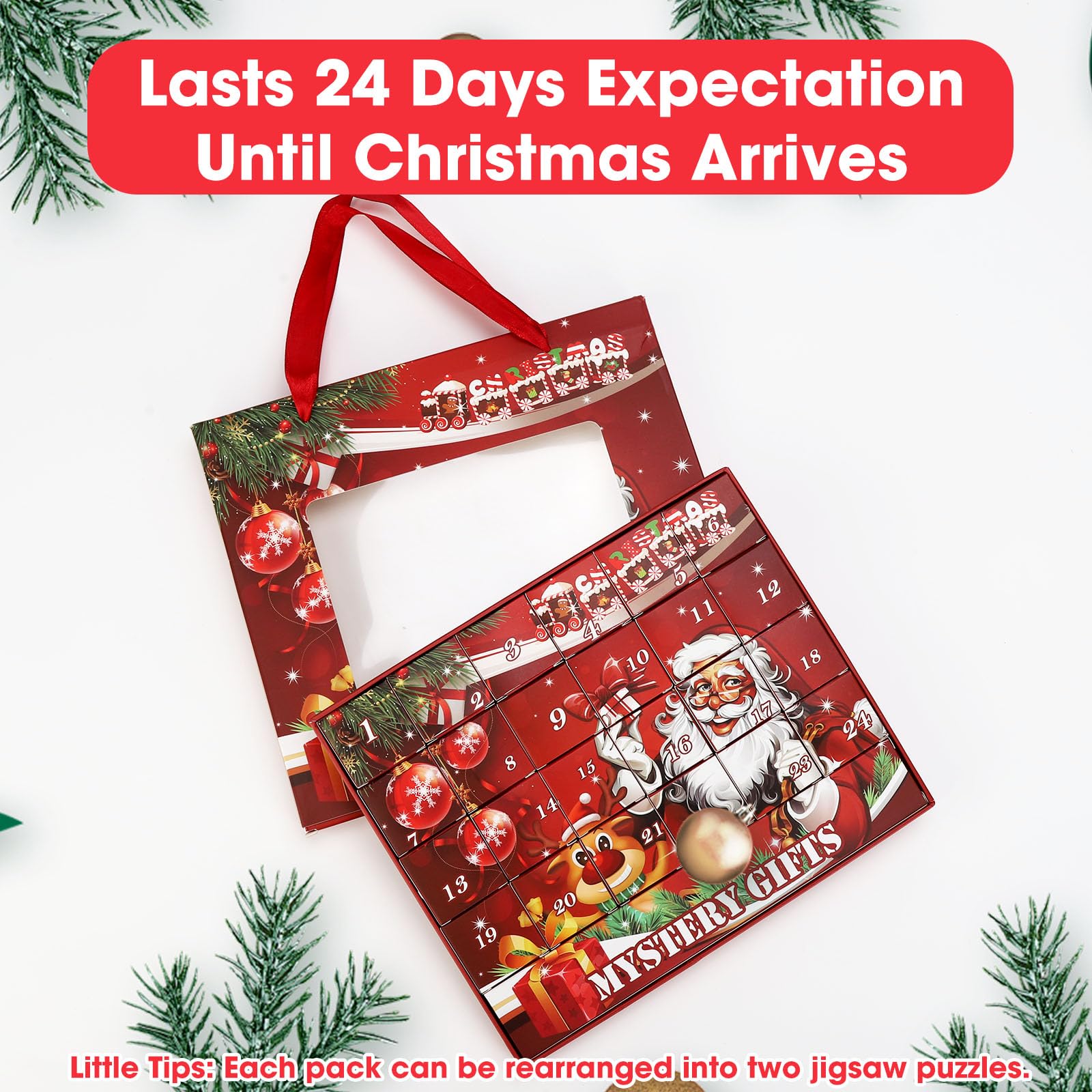 Calendrier De L'Avent Bijoux 2025 Fille, LERKNVOE Kit Calendrier De L'Avent Ado Fille A Faire Soi Meme, 24 Surprises DIY Calendrier De Noël Charms Bracelet Kit Pour Enfant Adulte