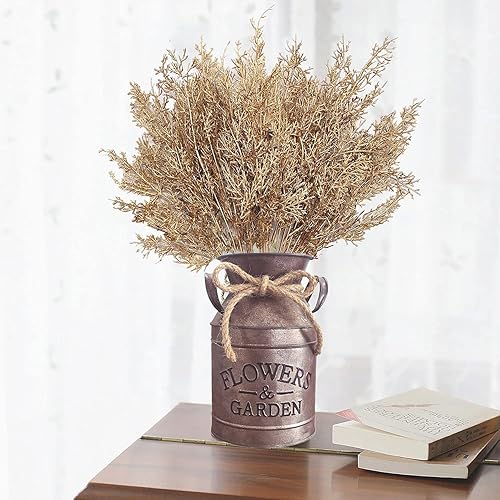 Vista 132 de CATTREE Helechos dorados - Plantas artificiales grandes y altas de 30 pulgadas, paquete de 2 decoraciones de Navidad, hojas de Boston doradas Hojas