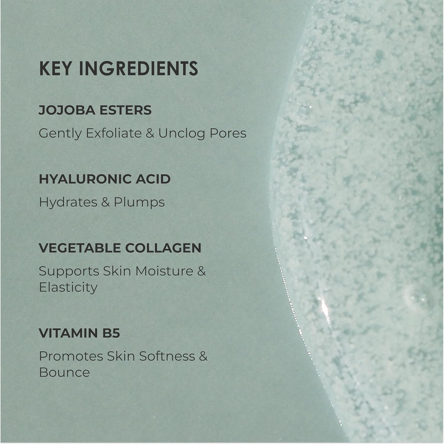 REFLEKT 1 – Daily Exfoliating Face Wash – Jojoba Esters, Hyaluronic Acid, Vitamin B5, Collagen, Cleanses, Hydrates, and Plumps Skin. Clean, Vegan, Cruelty-Free, Paraben- and Sulfate-Free Formula