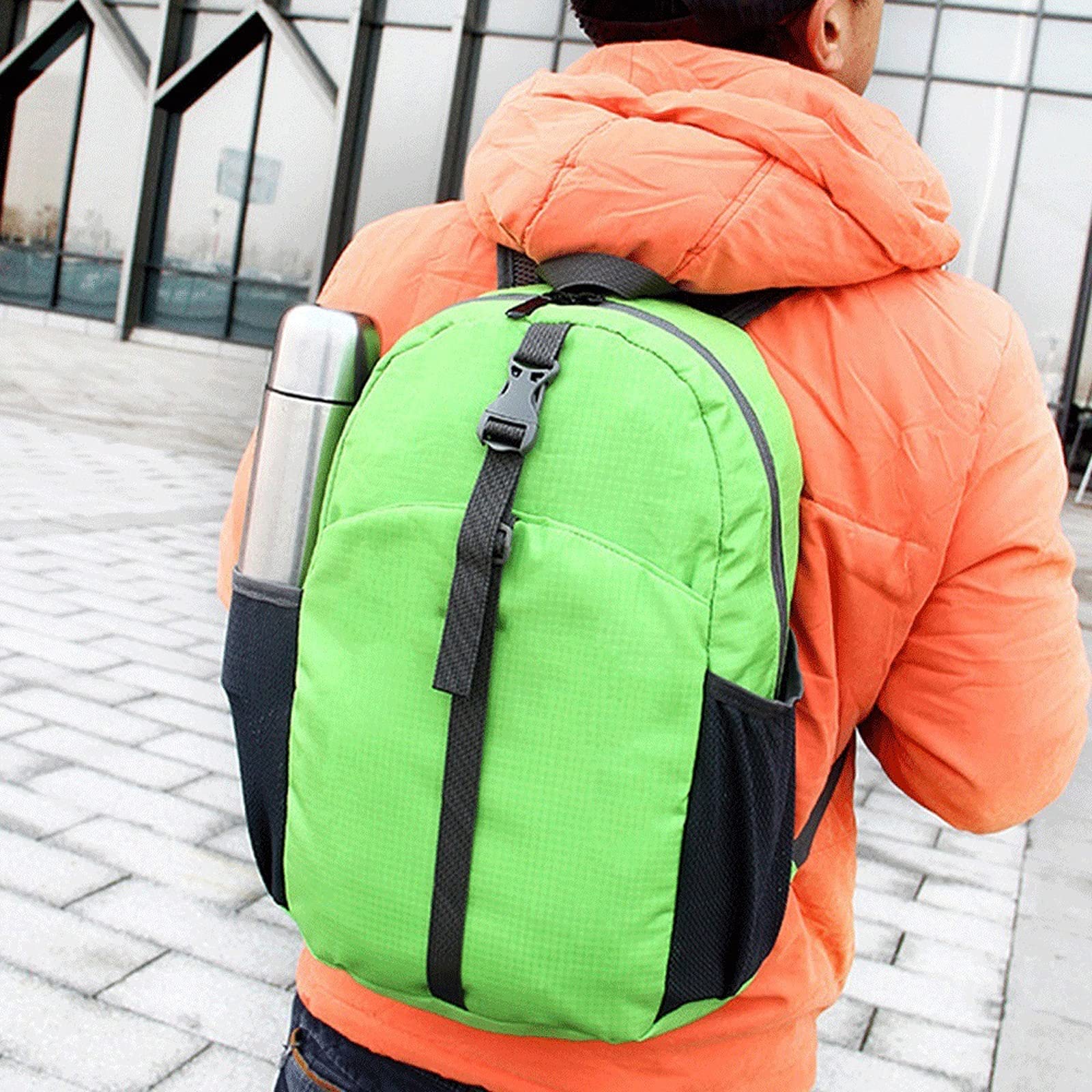 Plecak turystyczny 18L Outdoor Sport Backpack, wspinaczka piesze wędrówki bieganie rower jazda na rowerze plecak ultralekka torba rowerowa, wodoodporny plecak z systemem nawadniającym (szary)