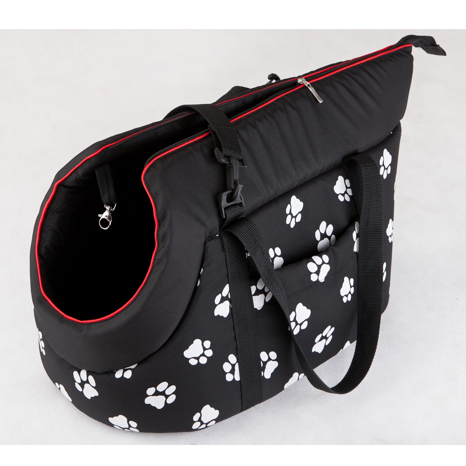 HobbyDog TORCWL3 Sac de Transport pour Chien et Chat Noir avec Pattes 22 x 20 x 36 cm