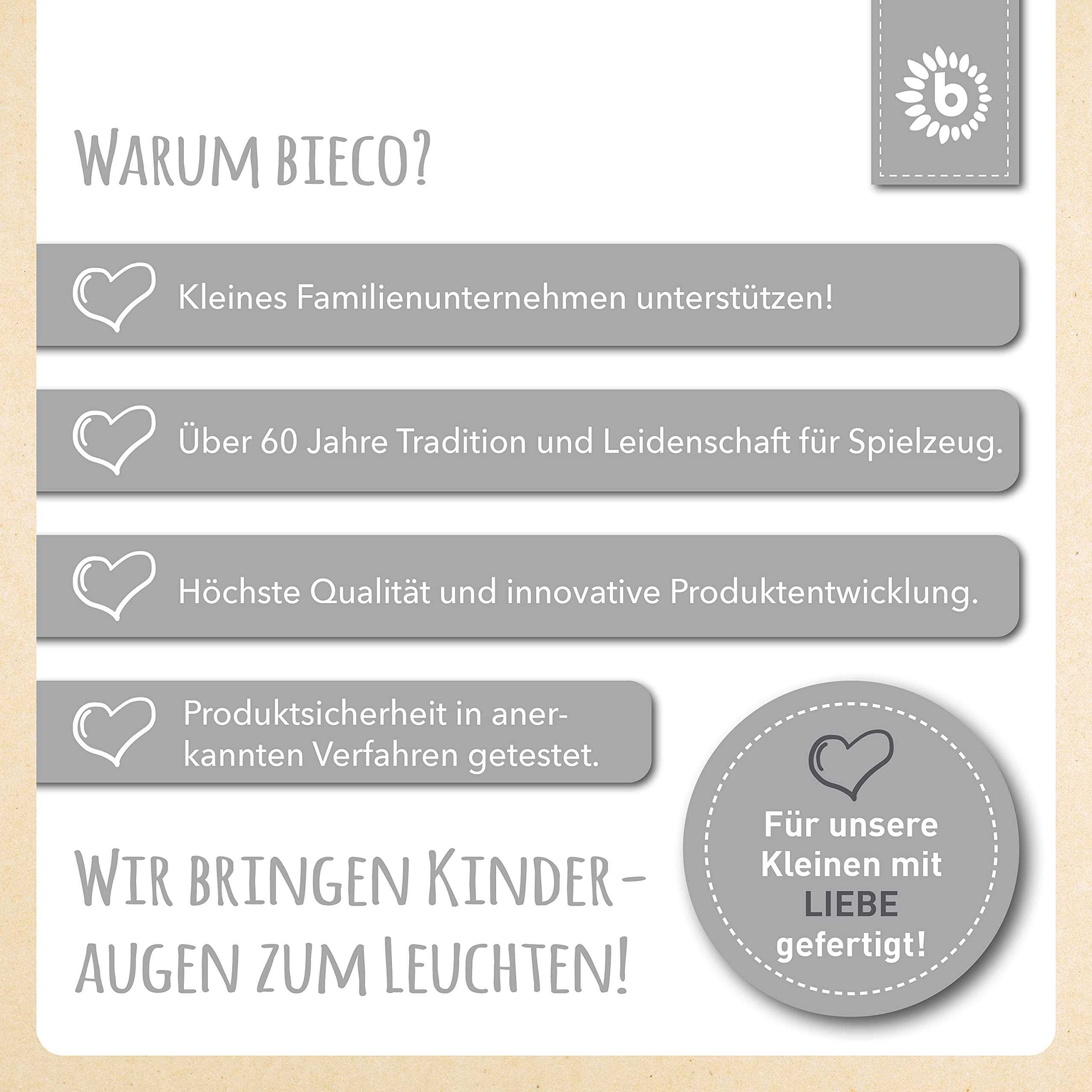 Bieco Lauflernwagen Holz | ab 1 Jahr | Multifunktionale Baby Lauflernhilfe | Laufwagen für Babys zur Förderung der Motorik | Baby Gehhilfe mit Gummibereifung | Activity Lauflernhilfe für Babys