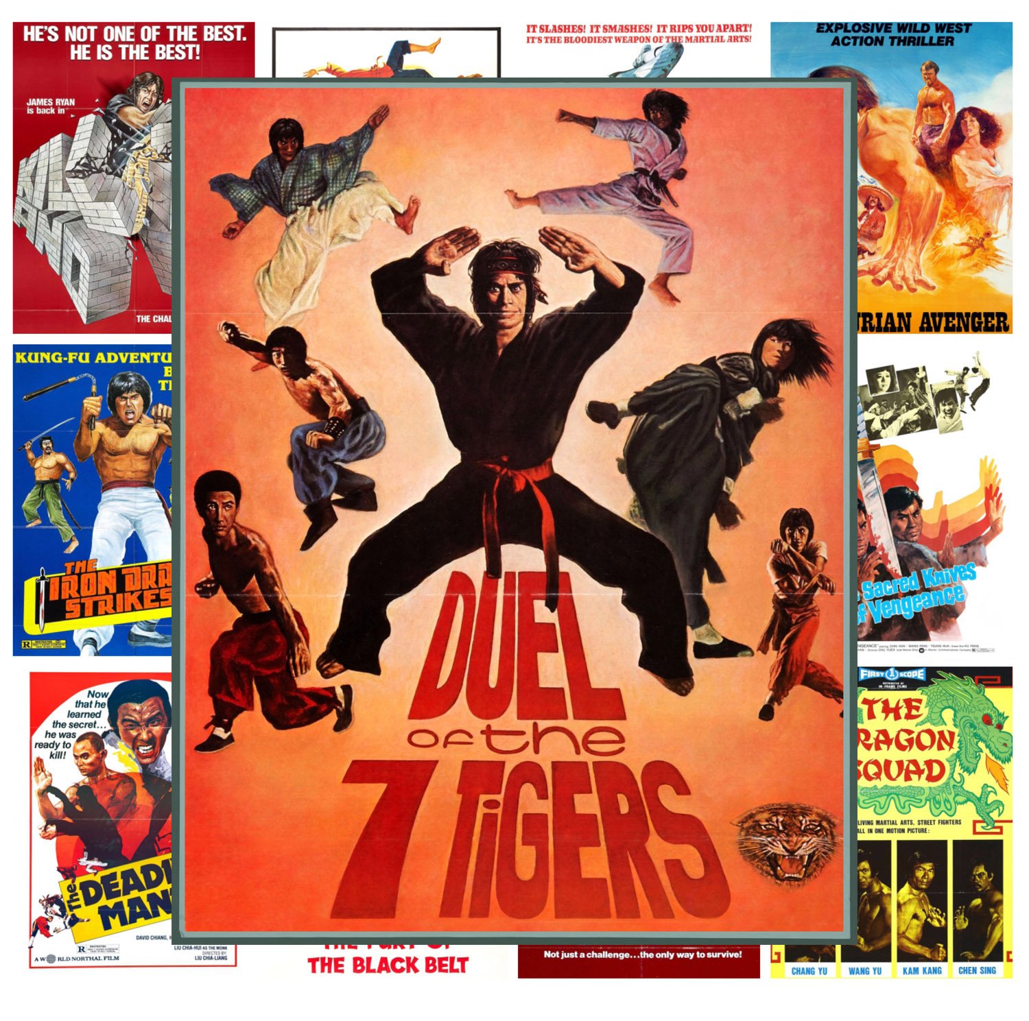 ポスター DEADLY KUNG-FU GIRL Silk Screen Print DEADLY KUNG-FU GIRL